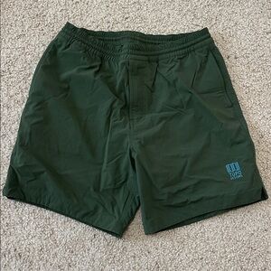 Topo Designs Olive Global Shorts